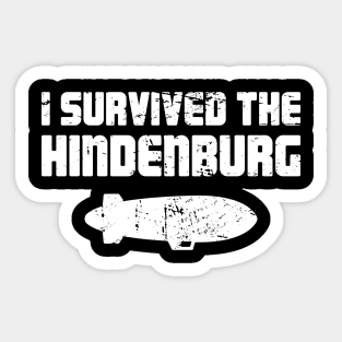 Airship Blimp Dirigible - The Hindenburg Disaster Sticker